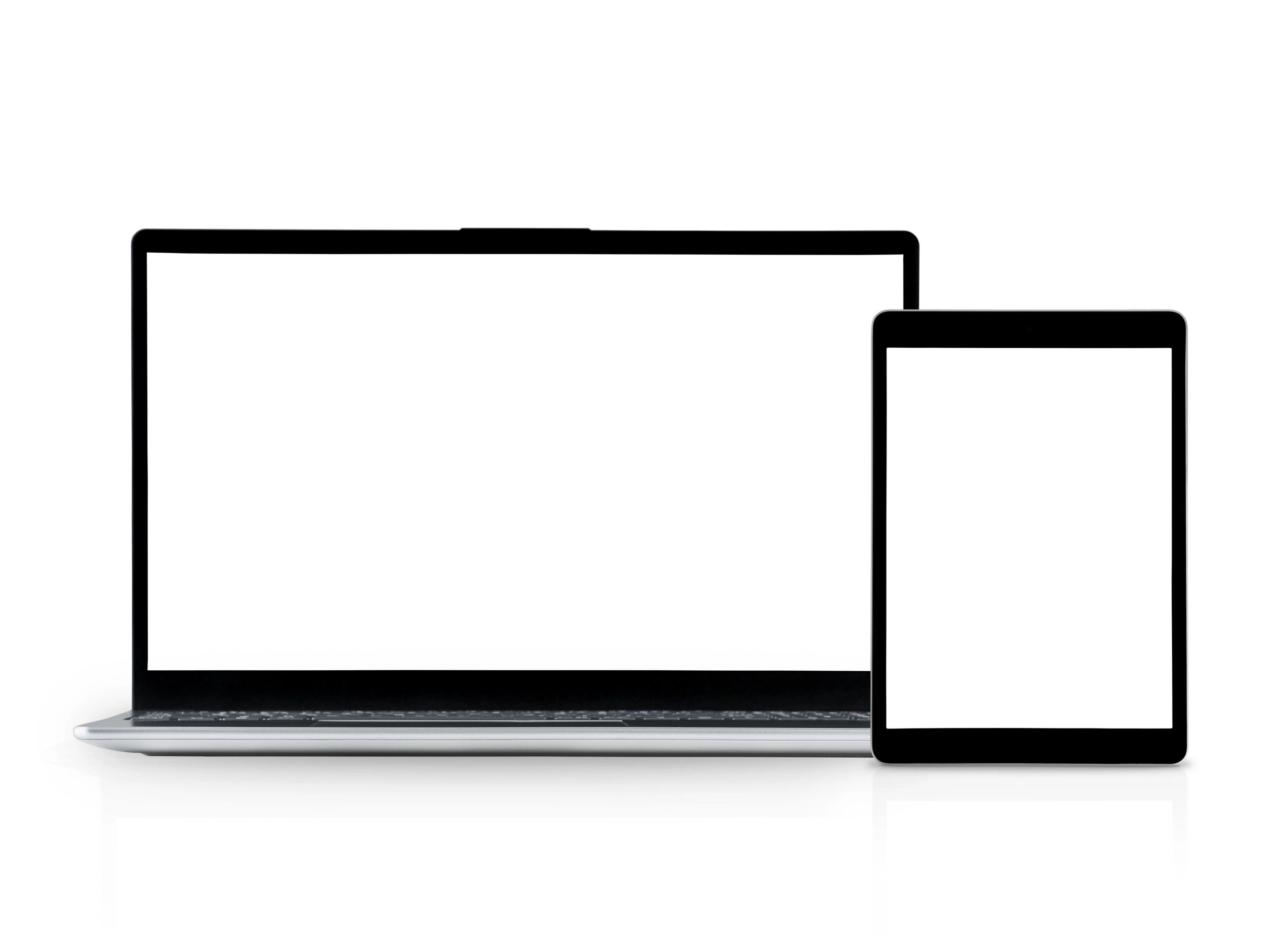 Laptop and tablet representing secure online shopping and data privacy